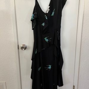 Diane von Furstenberg Asymmetric Silk Dress - size 10